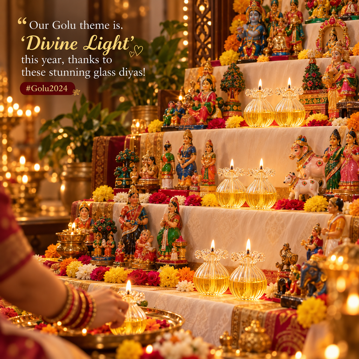 Premium Glass Modak Diya ** Dewali Offer **