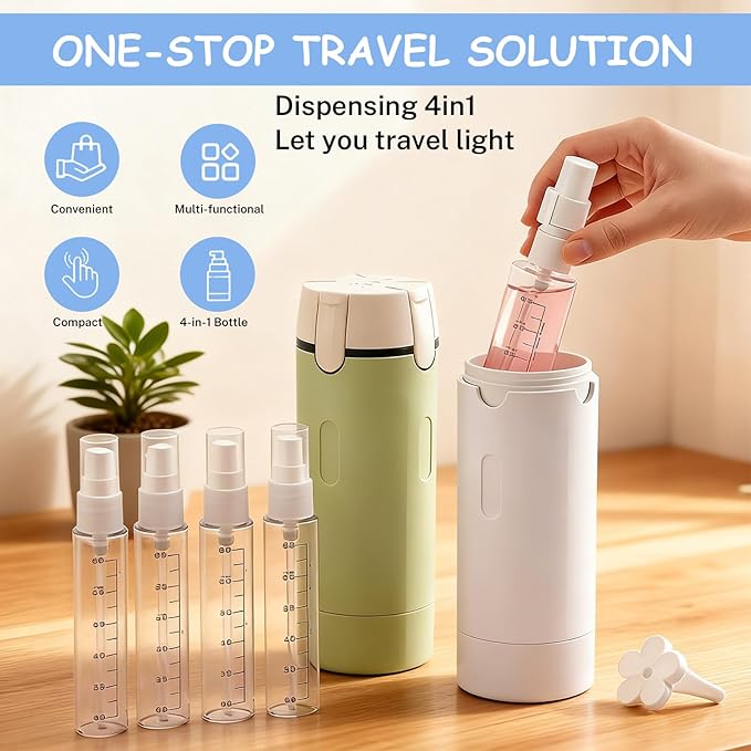 4-in-1 Travel Toiletry Bottle