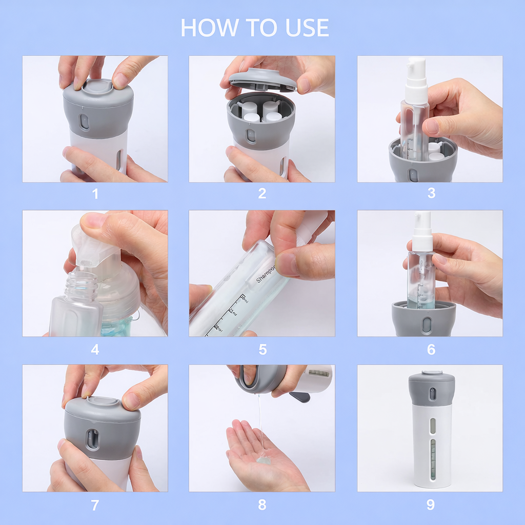 4-in-1 Travel Dispenser