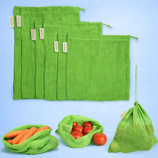 Natural Cotton Vegetables Bags For Fridge Storage
