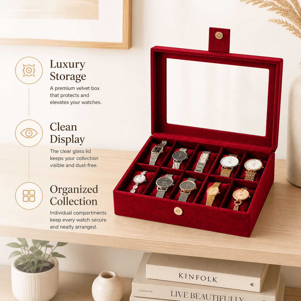 Premium Velvet Watches Box
