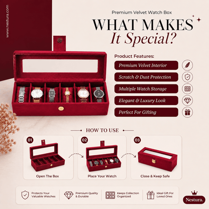 Premium Velvet Watches Box