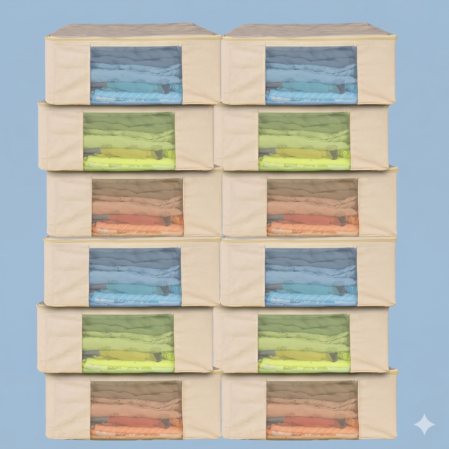Premium canvas cotton clothes storage bags