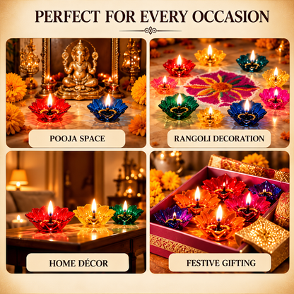 Festive Reflection 3D Diya