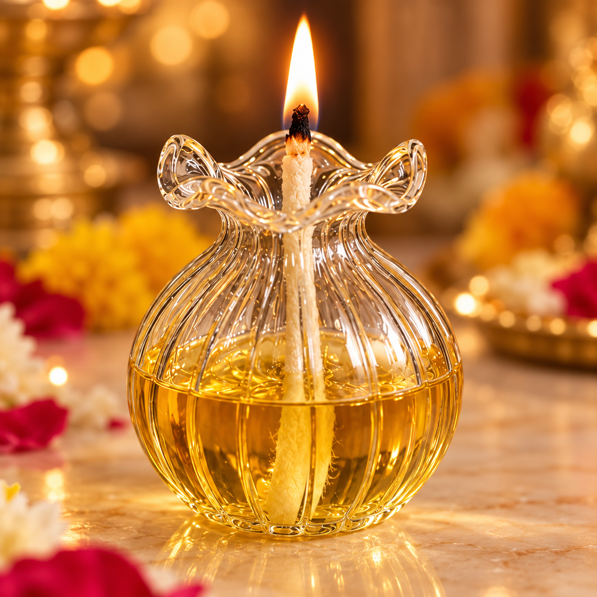 Glass Modak Diya