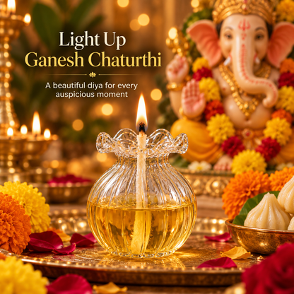 Glass Modak Diya