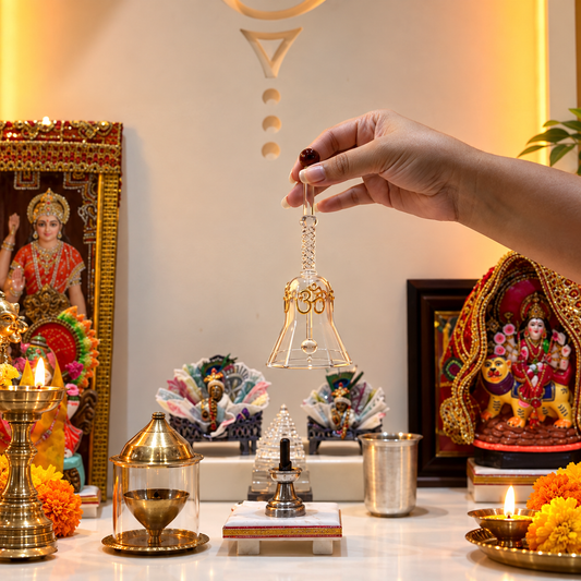 Traditional Puja Bell with Om Design